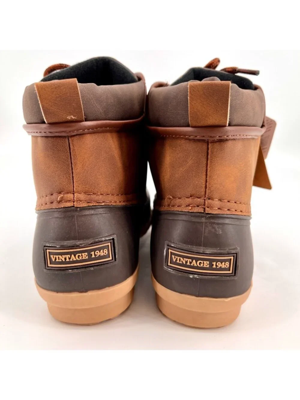 Weatherproof Vintage Men's Aidan Duck Boots Size 8 Tan New In Box